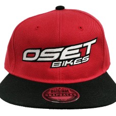 Snapback OSET cap, red & black